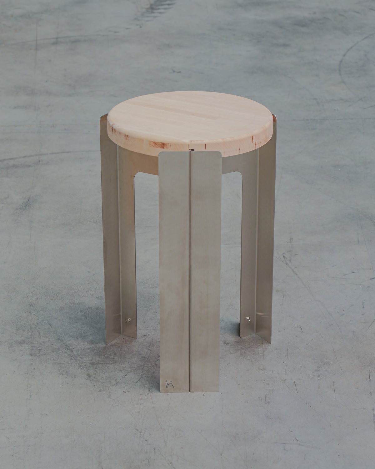 Tabouret cobalt en Inox 