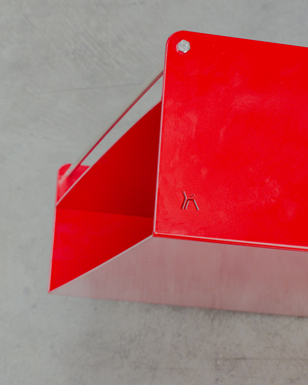 Table de nuit Cobalt en Rouge