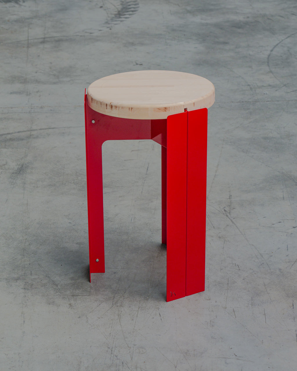 Tabouret Cobalt en Rouge