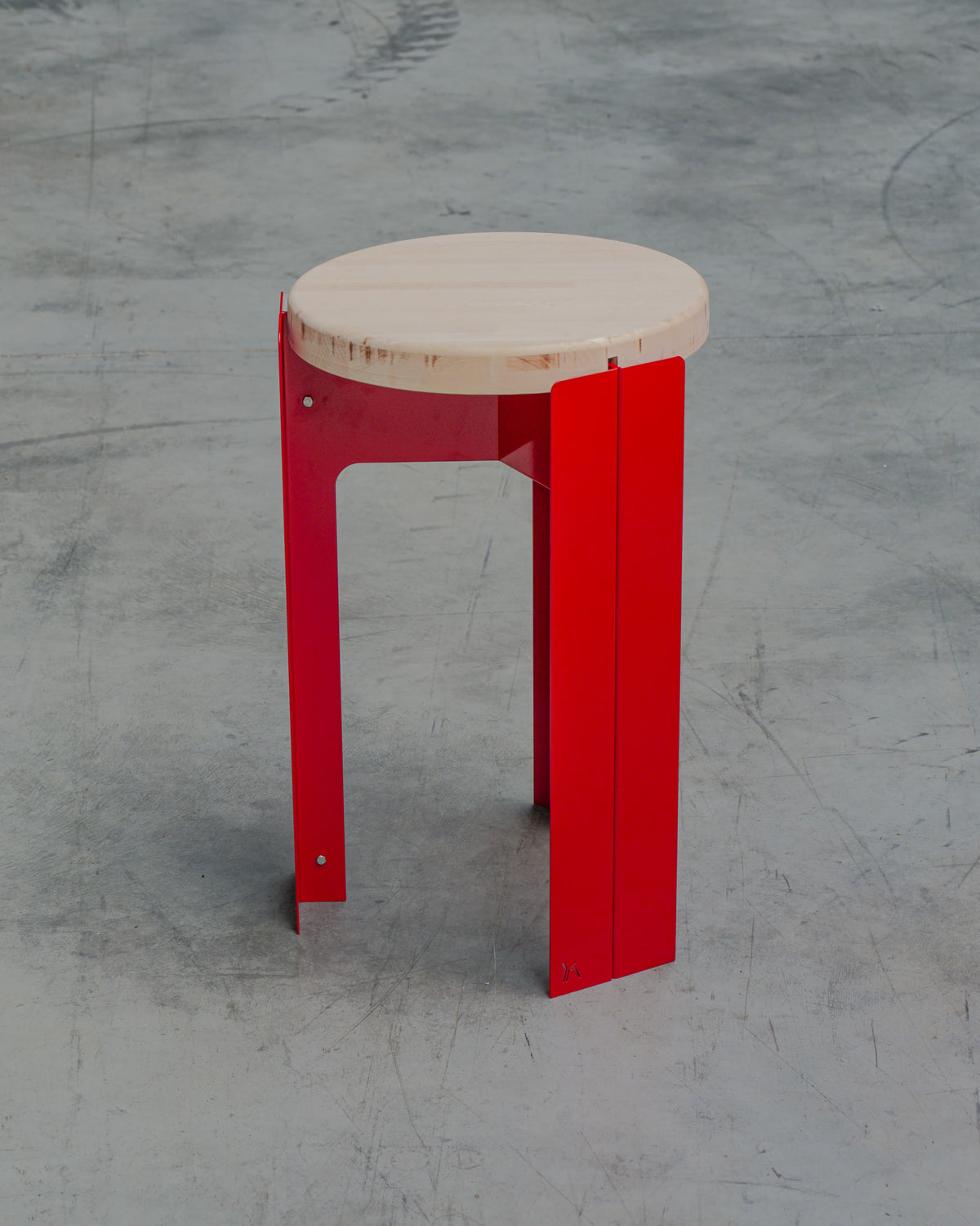 Tabouret Cobalt en Rouge
