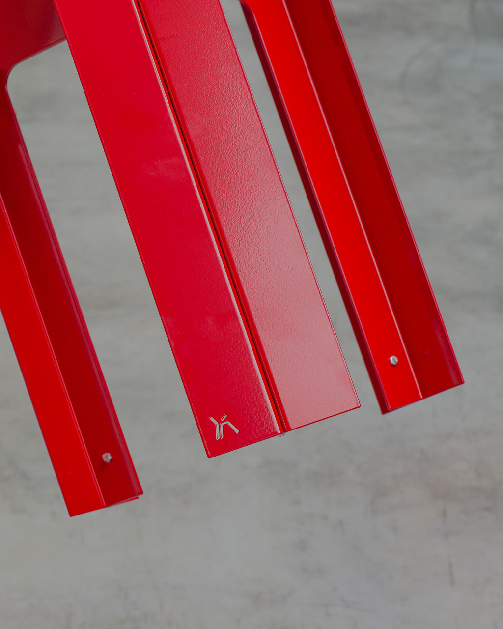 Tabouret Cobalt en Rouge